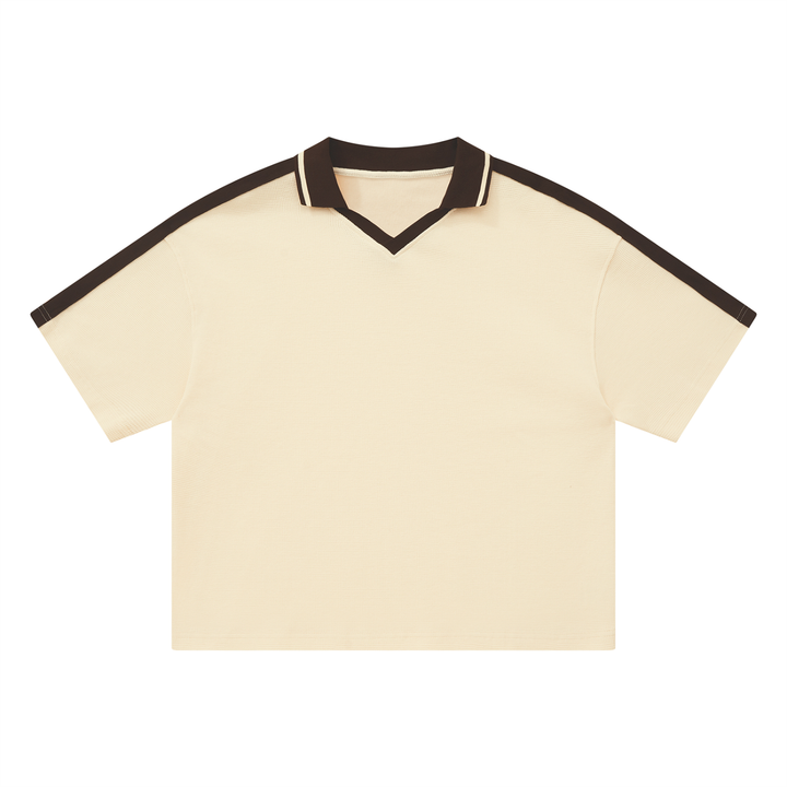Unisex Color Block Polo Shirt