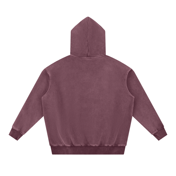 Snow Wash Fleece Oversize Hoodie