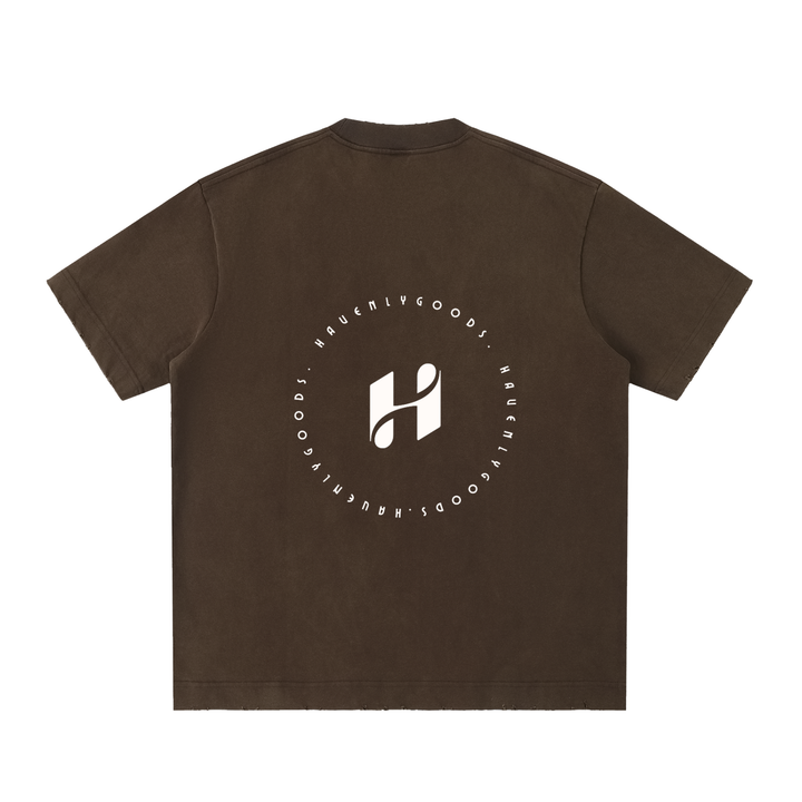 Heavyweight Vintage Washed Frayed T-Shirt