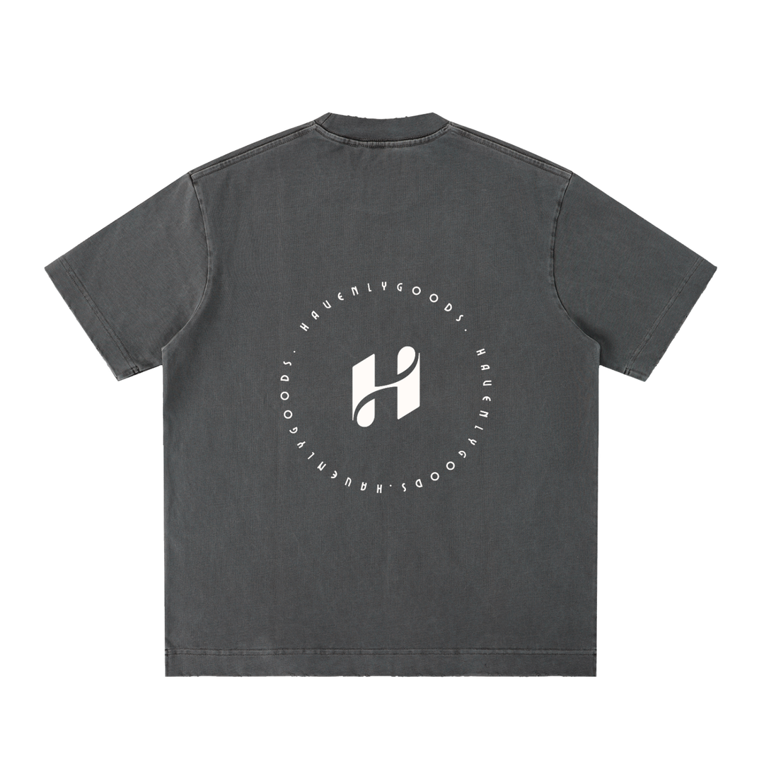 Heavyweight Vintage Washed Frayed T-Shirt