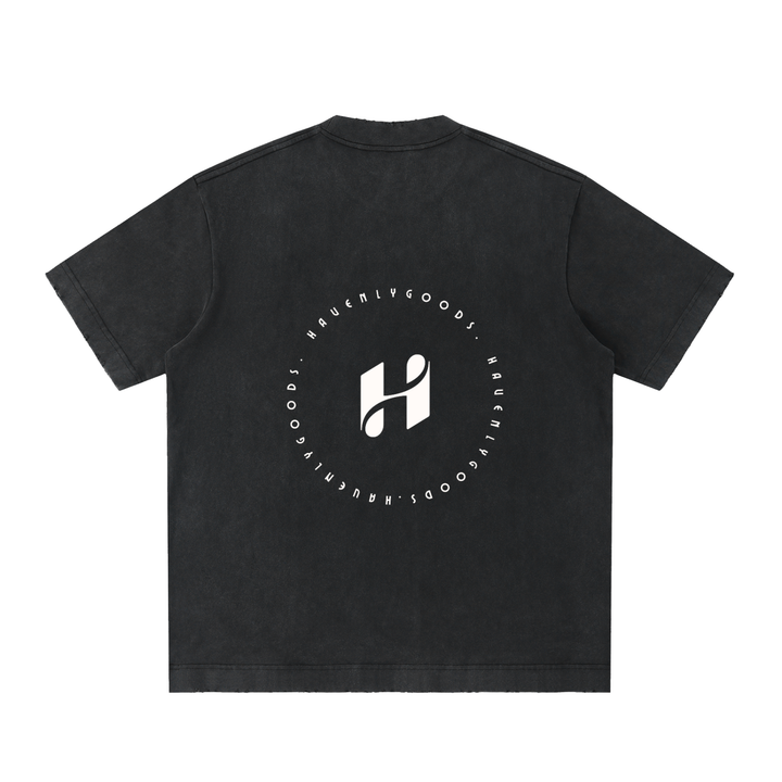 Heavyweight Vintage Washed Frayed T-Shirt