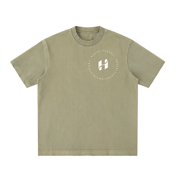 Heavyweight Vintage Washed Frayed T-Shirt