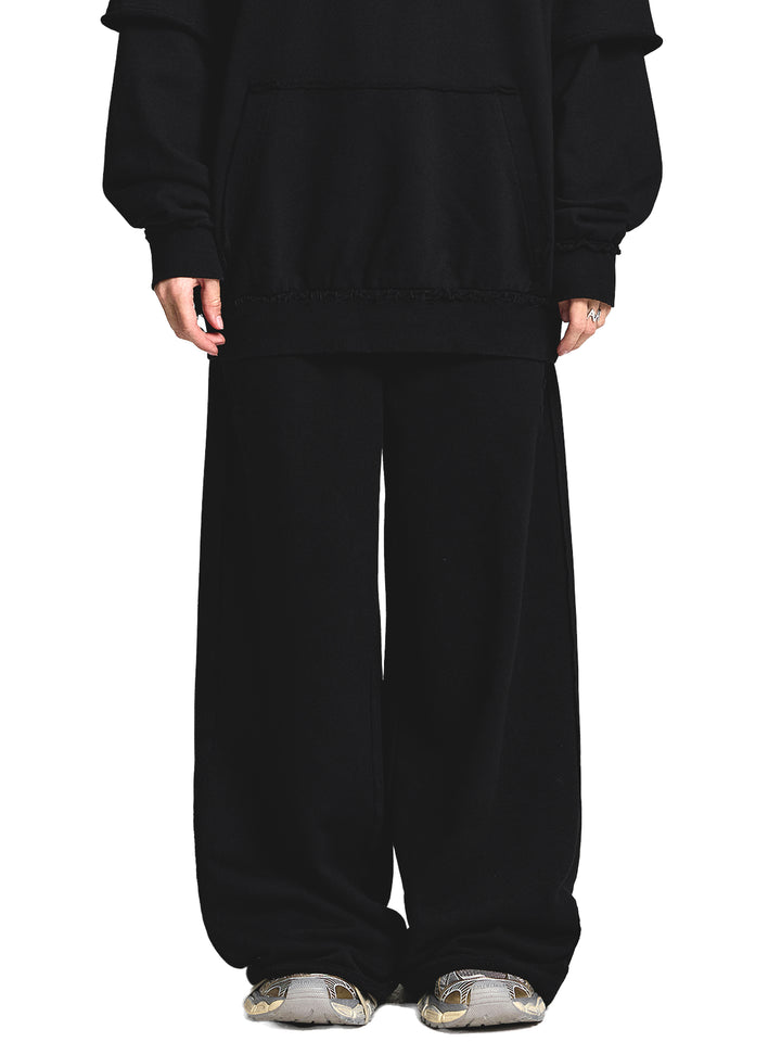Snow Washed Raw Edge Sweatpants